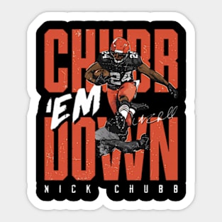 Nick Chubb Cleveland Chubb Em Down Sticker